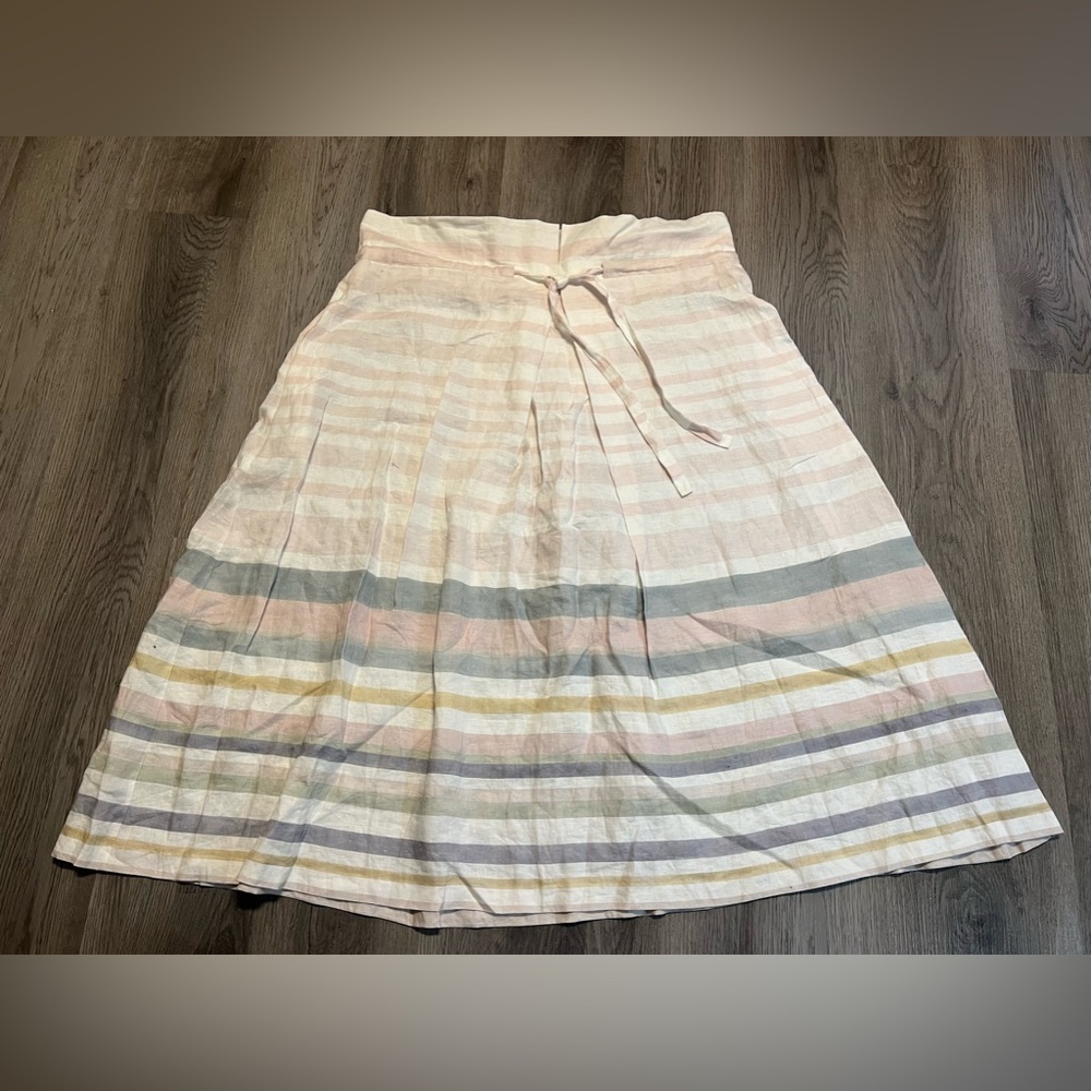 Mara Hoffman Pastel Striped Midi Skirt - Picture 3 of 7
